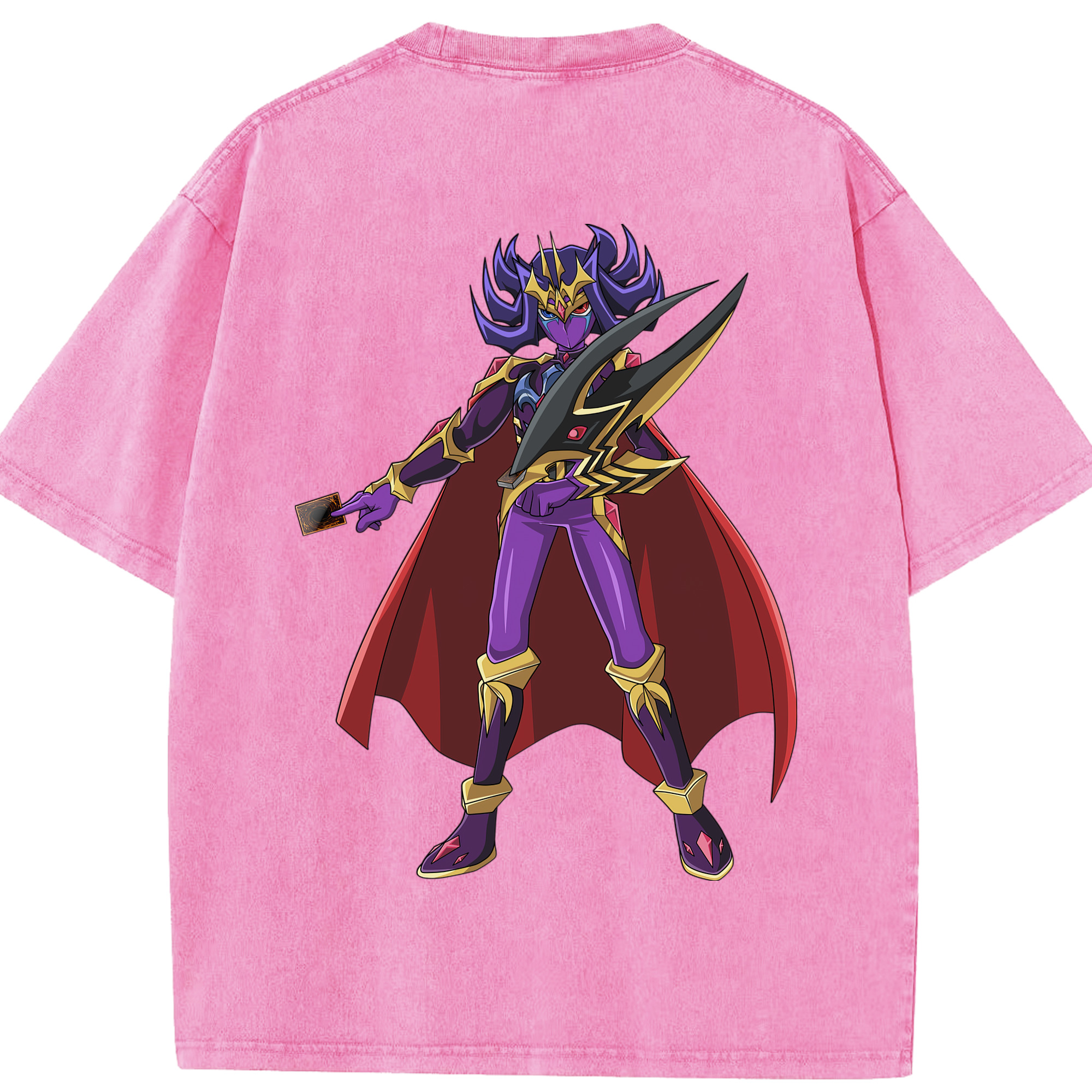 （画像用） 遊☆戯☆王 Yu-Gi-Oh! 綿100% ヴィンテージ風 半袖Tシャツ（背面プリント）